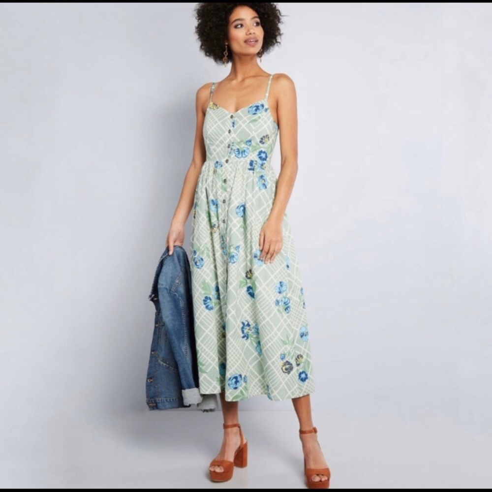 ModCloth Quite Clearly Charismatic Dress Medium